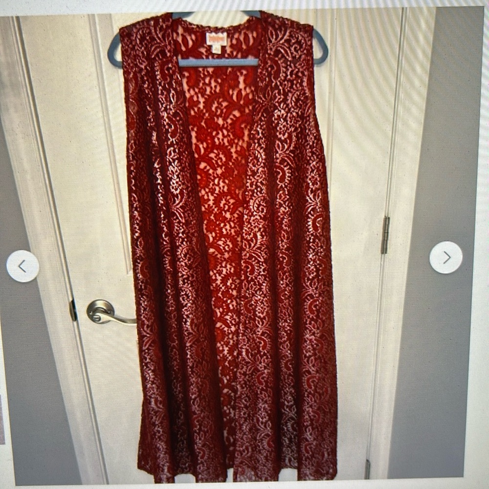 LuLaRoe Elegant Joy Vest Large